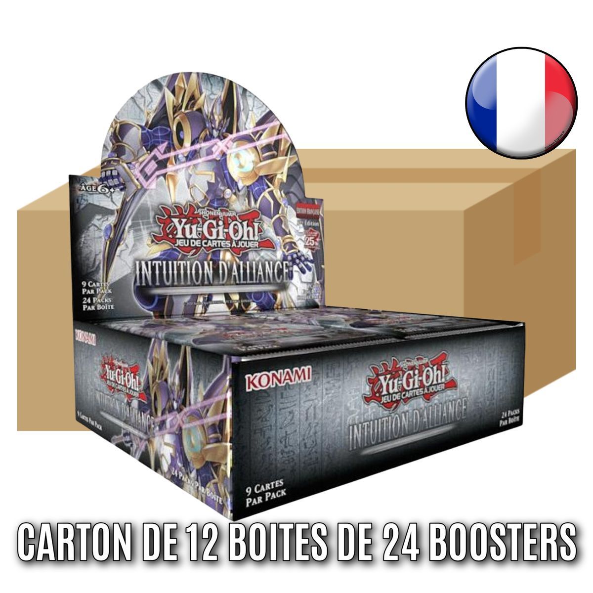 12er-Set Boxen mit je 24 Boostern – Alliance Intuition – Yu-Gi-Oh! - ALIN - FR