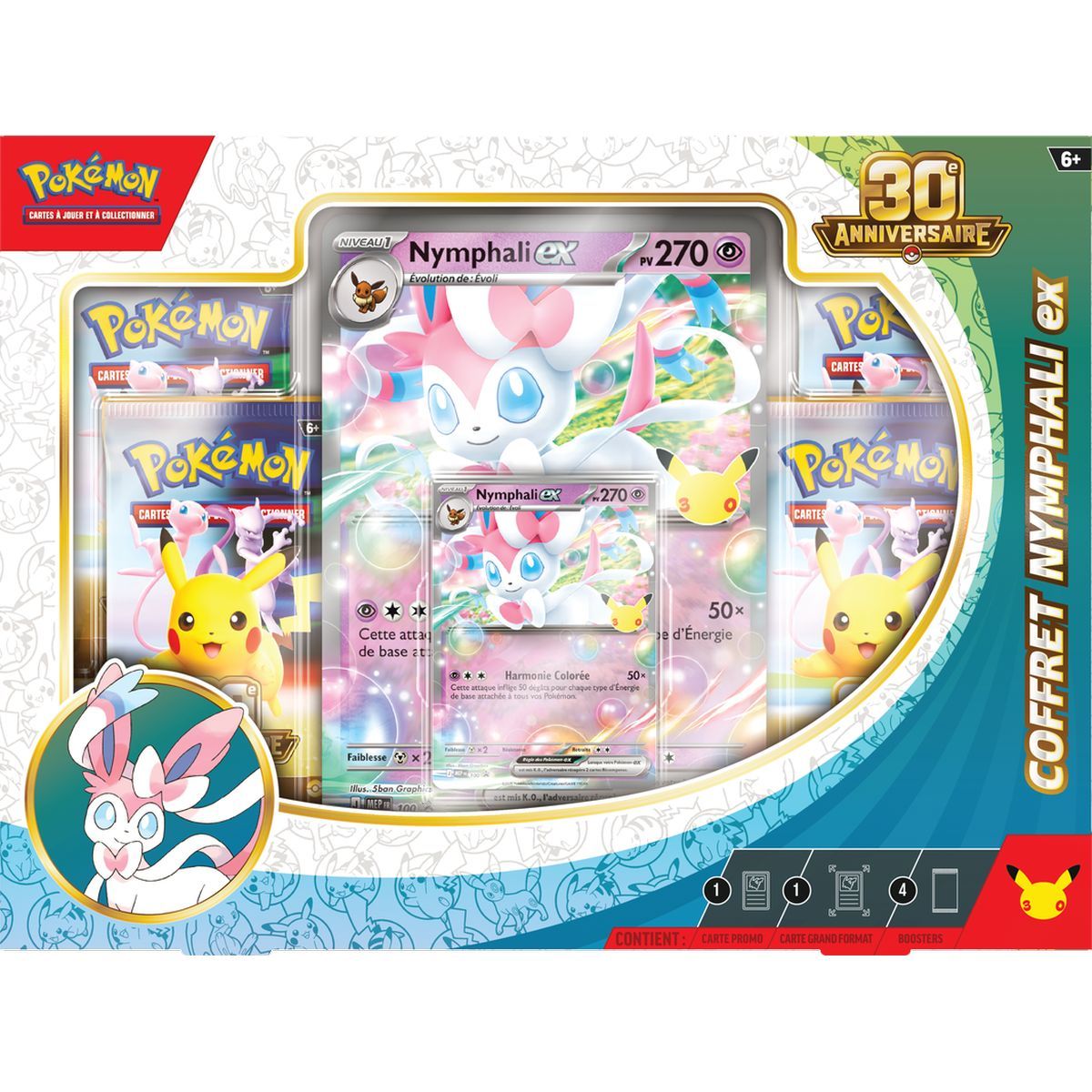 2er-Pack-Boxen – 8 Booster – Greninja ex + Sylveon ex Kollektion – 30. Jubiläum [ME05.5][30C] – Pokémon – FR