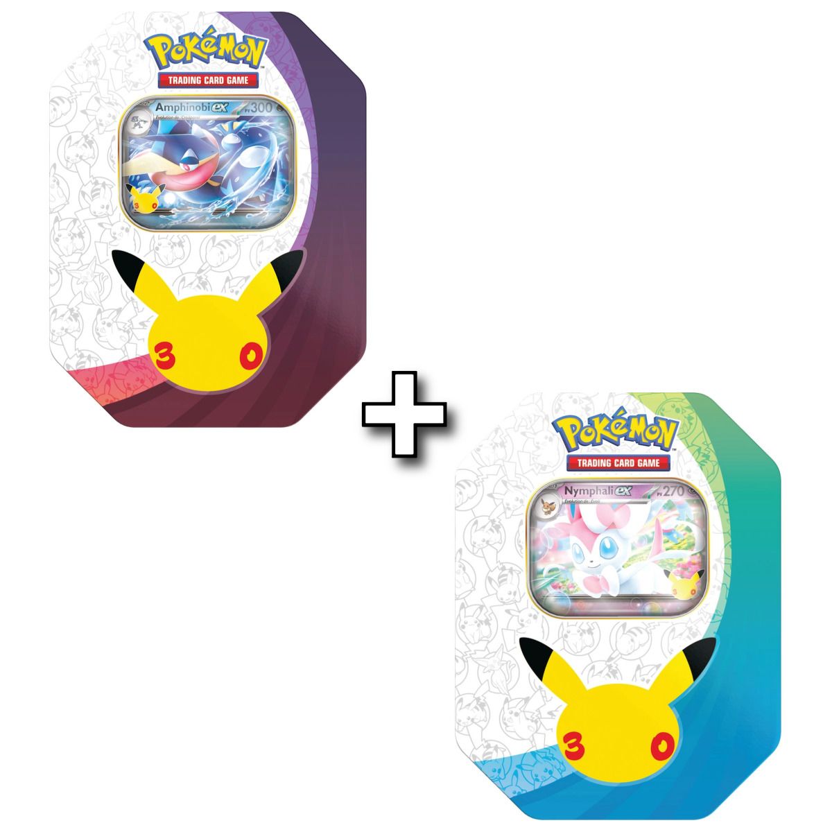 2er-Pack Pokébox – 8 Booster – Greninja ex & Sylveon ex – 30. Jubiläum [ME05.5][30C] – Pokémon – FR