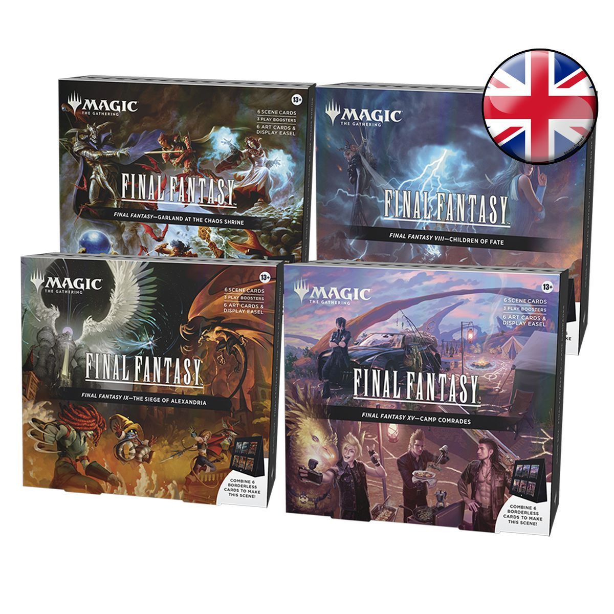 Set mit 4 Scenic Boxes – Final Fantasy – Magic: The Gathering – EN