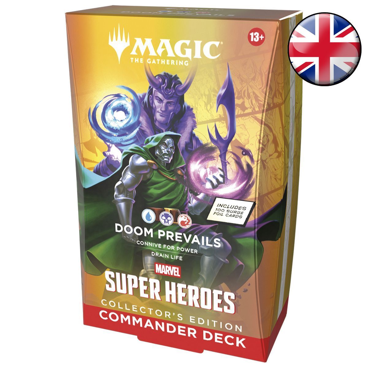 Konvolut von 4 Commander-Decks (Collector's Edition) – Marvel Super Heroes – Magic: The Gathering – FR