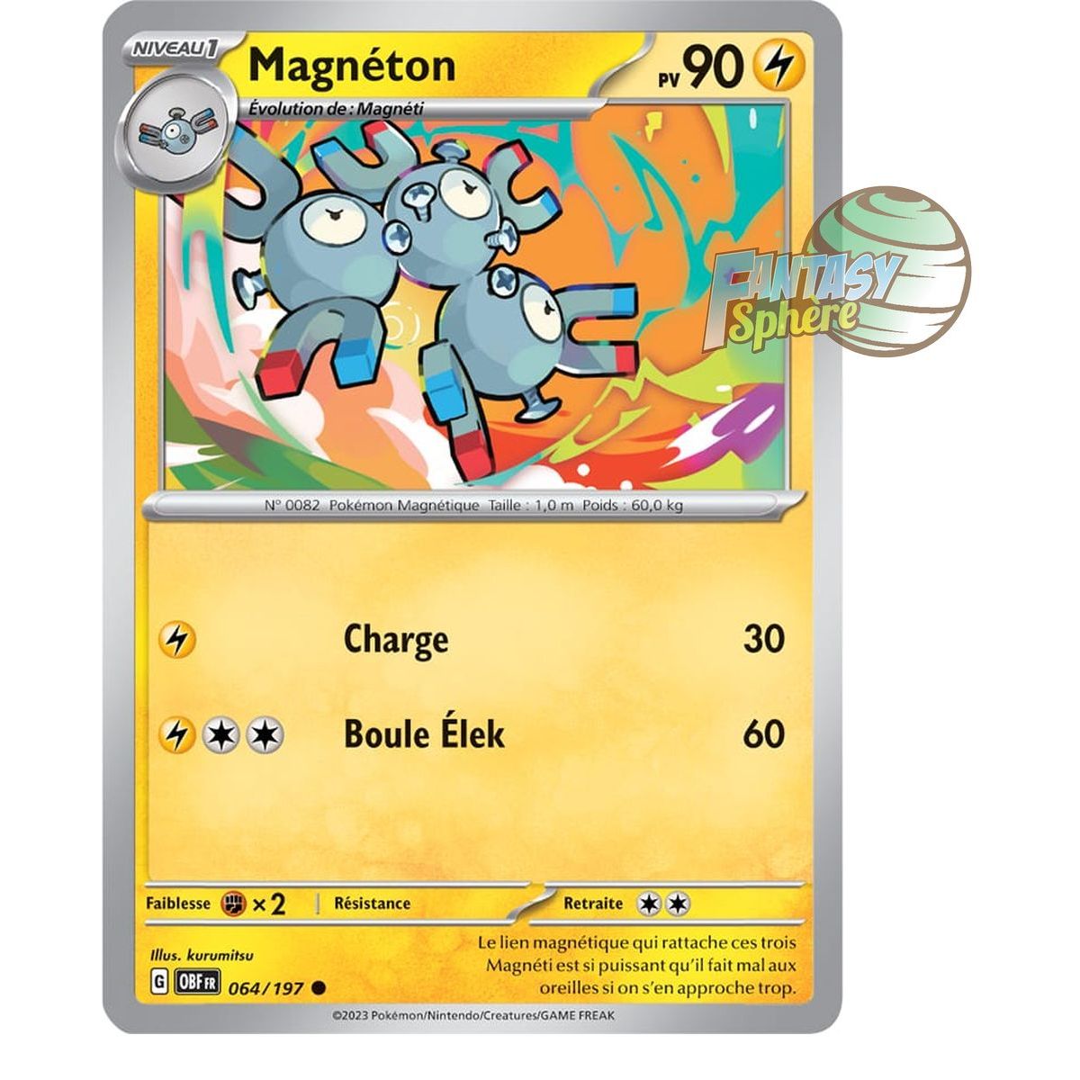 Magneton – Rückseite 64/197 – Scharlachrote und violette Obsidianflammen