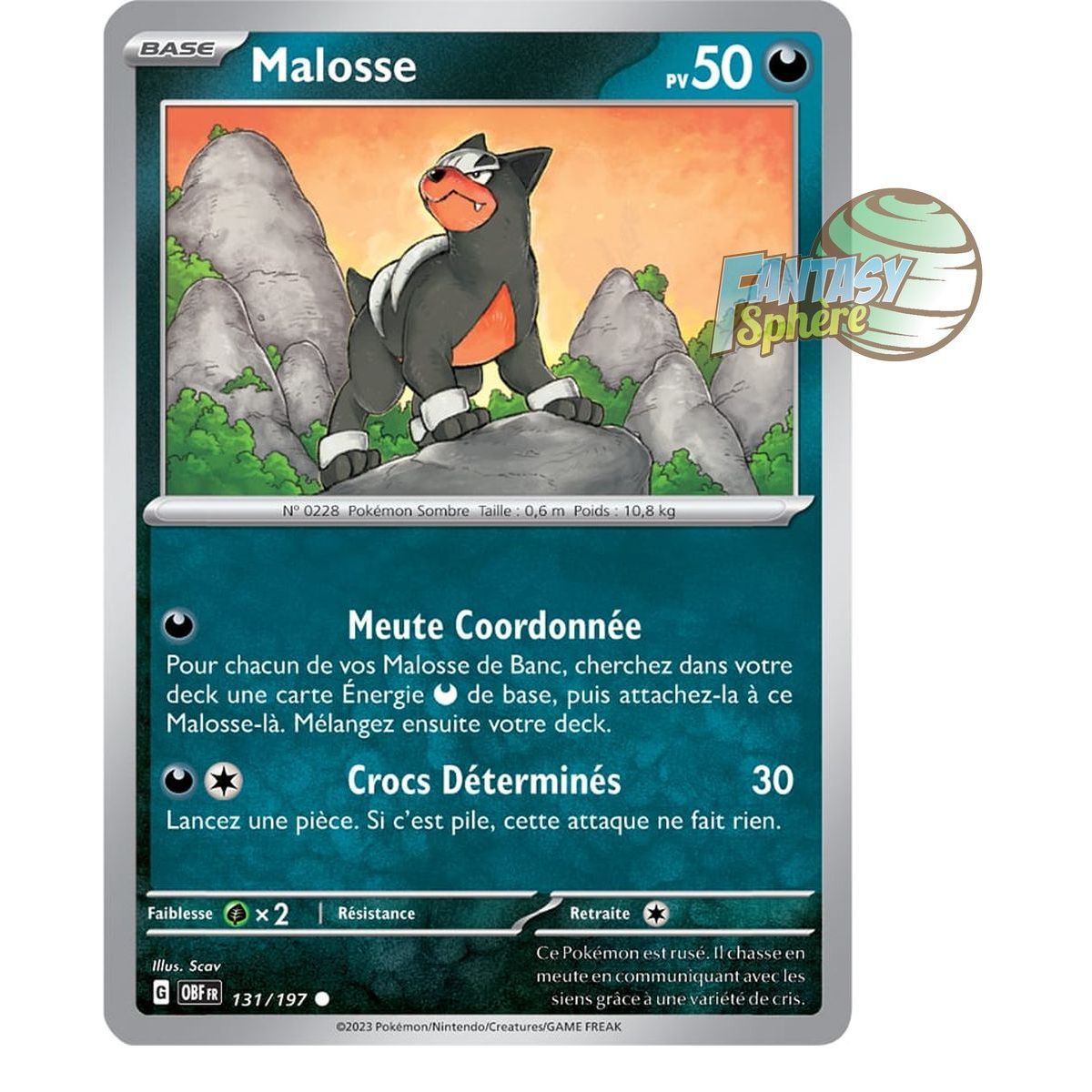 Malosse – Rückseite 131/197 – Scharlachrote und violette Obsidianflammen