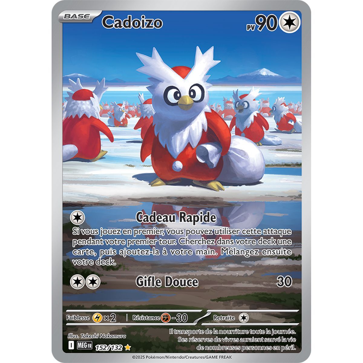 Delibird – Seltene Illustration 152/132 – Mega-Entwicklung