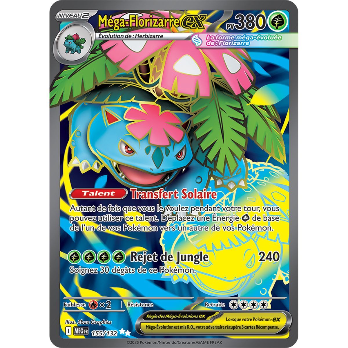 Mega-Bisaflor-ex – Ultra Rare 155/132 – Mega-Entwicklung