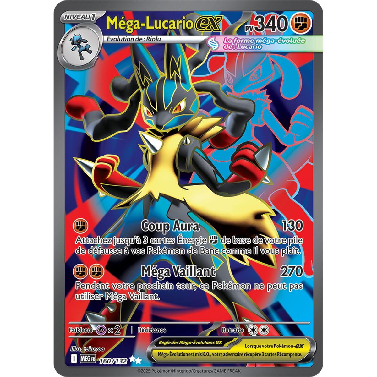 Mega-Lucario-ex – Ultra Rare 160/132 – Mega-Entwicklung