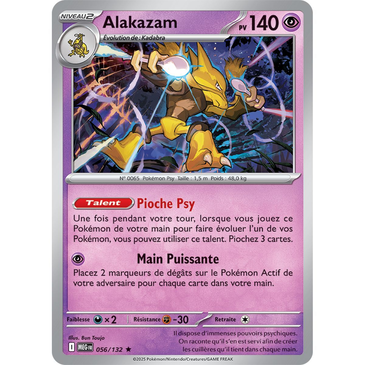 Alakazam – Holo Rare 56/132 – Mega Evolution