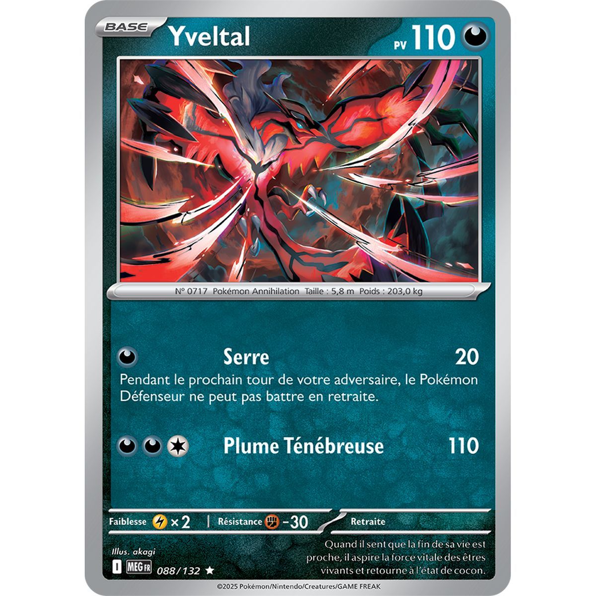 Yveltal – Holo Rare 88/132 – Mega-Entwicklung