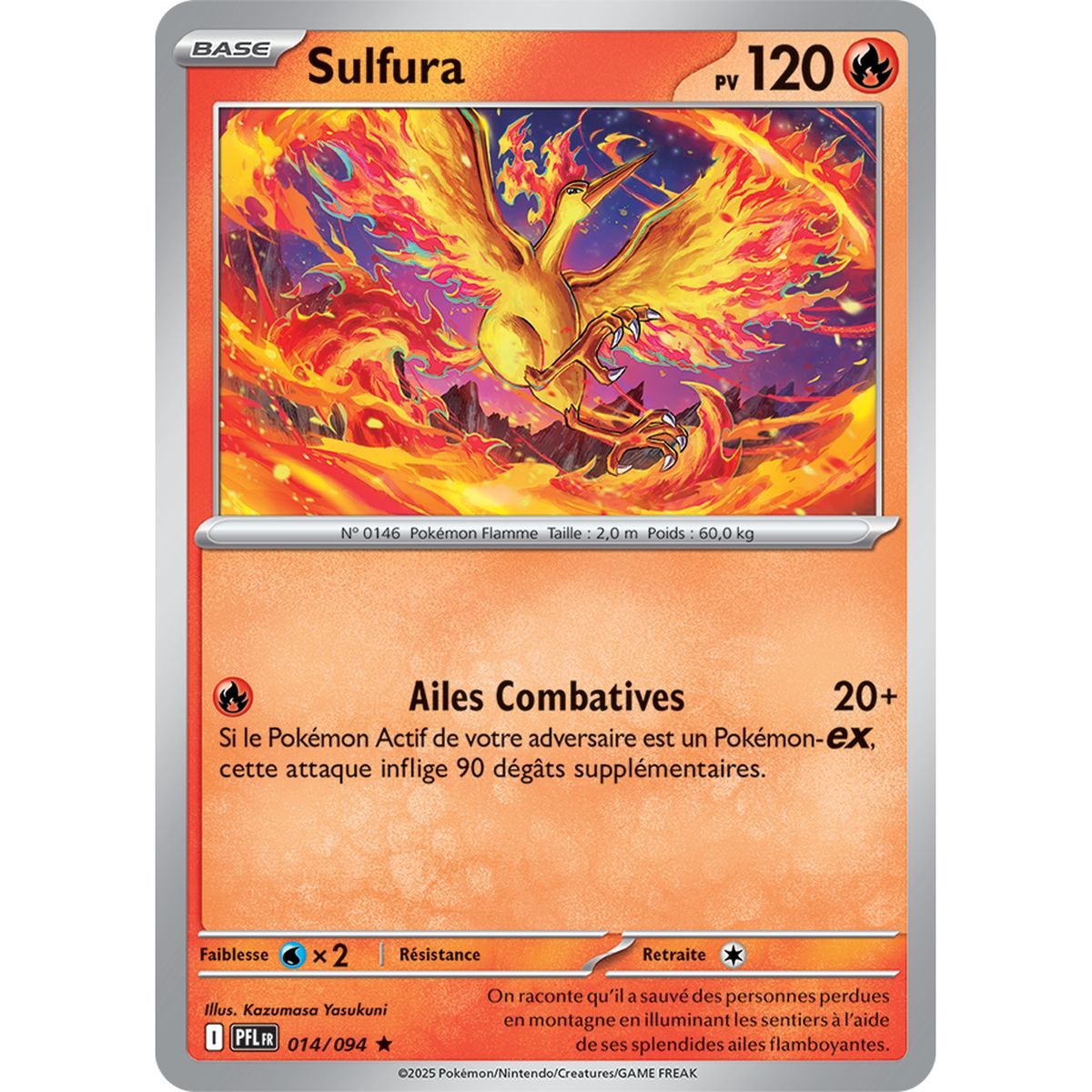Moltres - Holo Rare 14/94 - Mega-Entwicklung 2 Phantasmagorische Flammen