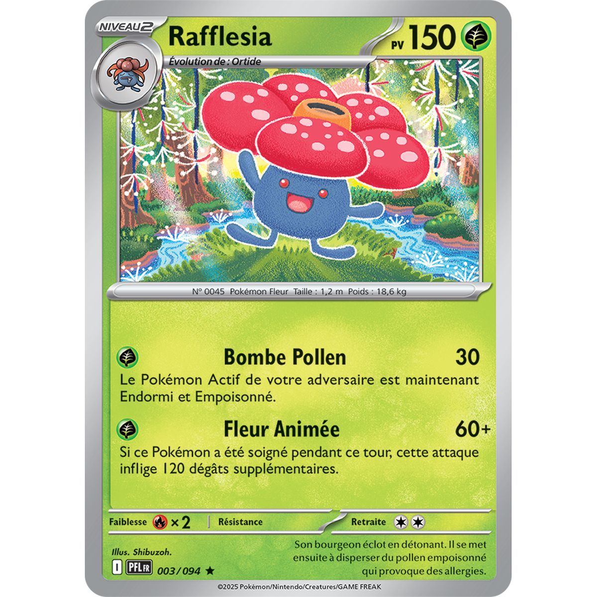 Rafflesia - Holo Rare 3/94 - Mega-Entwicklung 2 Phantasmagorische Flammen
