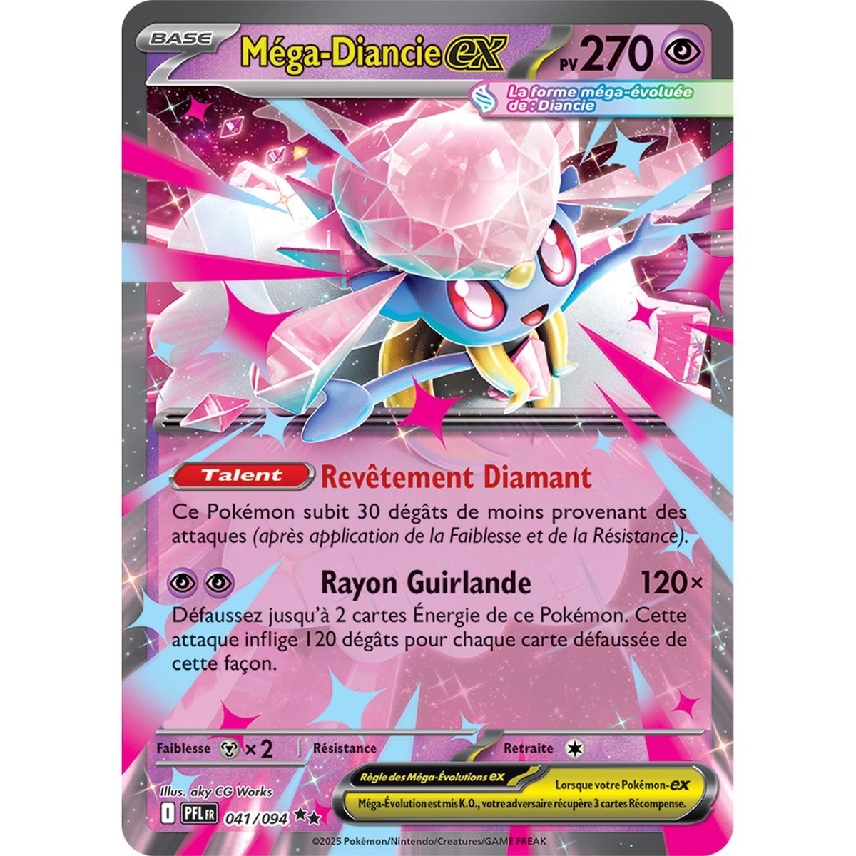 Mega-Diancie-ex - Doppelt selten 41/94 - Mega-Entwicklung 2 Phantasmagorische Flammen