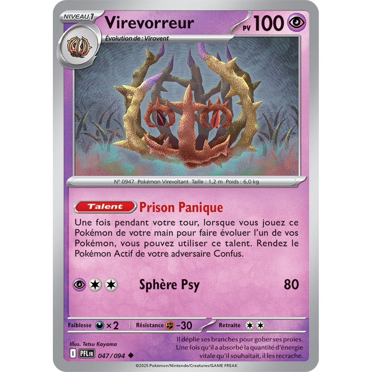 Virevorreur – Reverse 47/94 – Mega Evolution 2 Phantasmagorical Flames