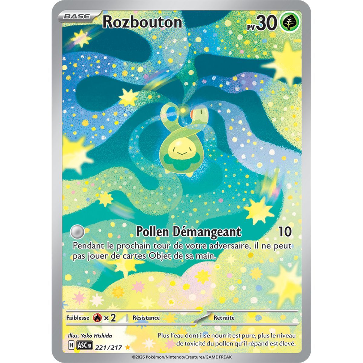 Rozbouton – Seltene Illustration 221/217 – ME02.5 – Pokémon – Mega-Entwicklung: Transzendente Helden