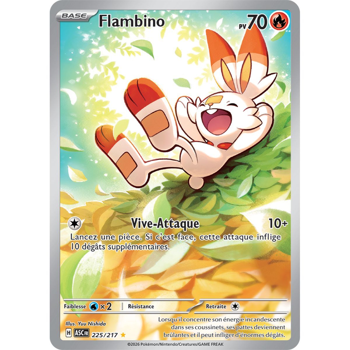 Scorbunny – Seltene Illustration 225/217 – ME02.5 – Pokémon – Mega-Entwicklung: Transzendente Helden