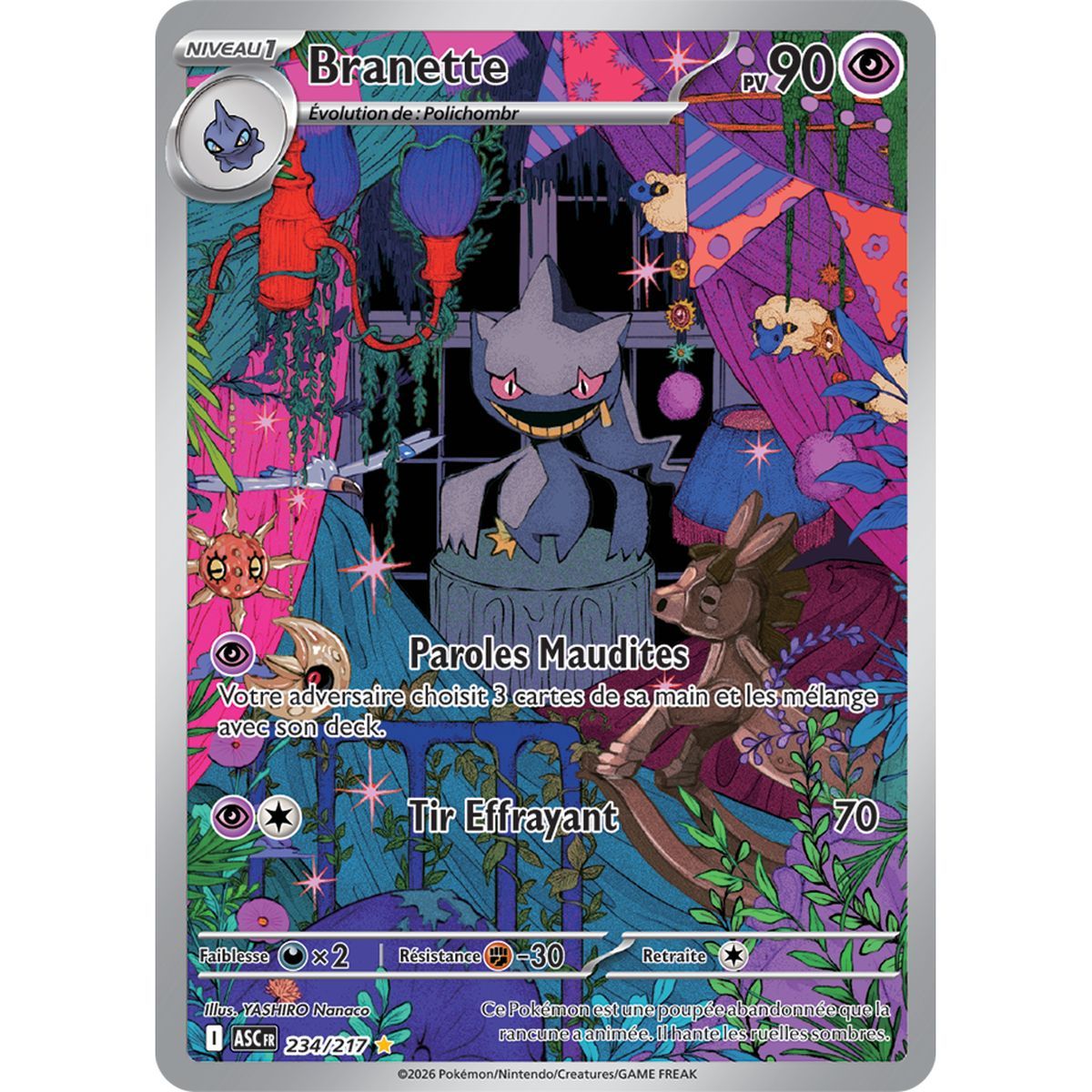 Banette – Seltene Illustration 234/217 – ME02.5 – Pokémon – Mega Evolution Transcendent Heroes