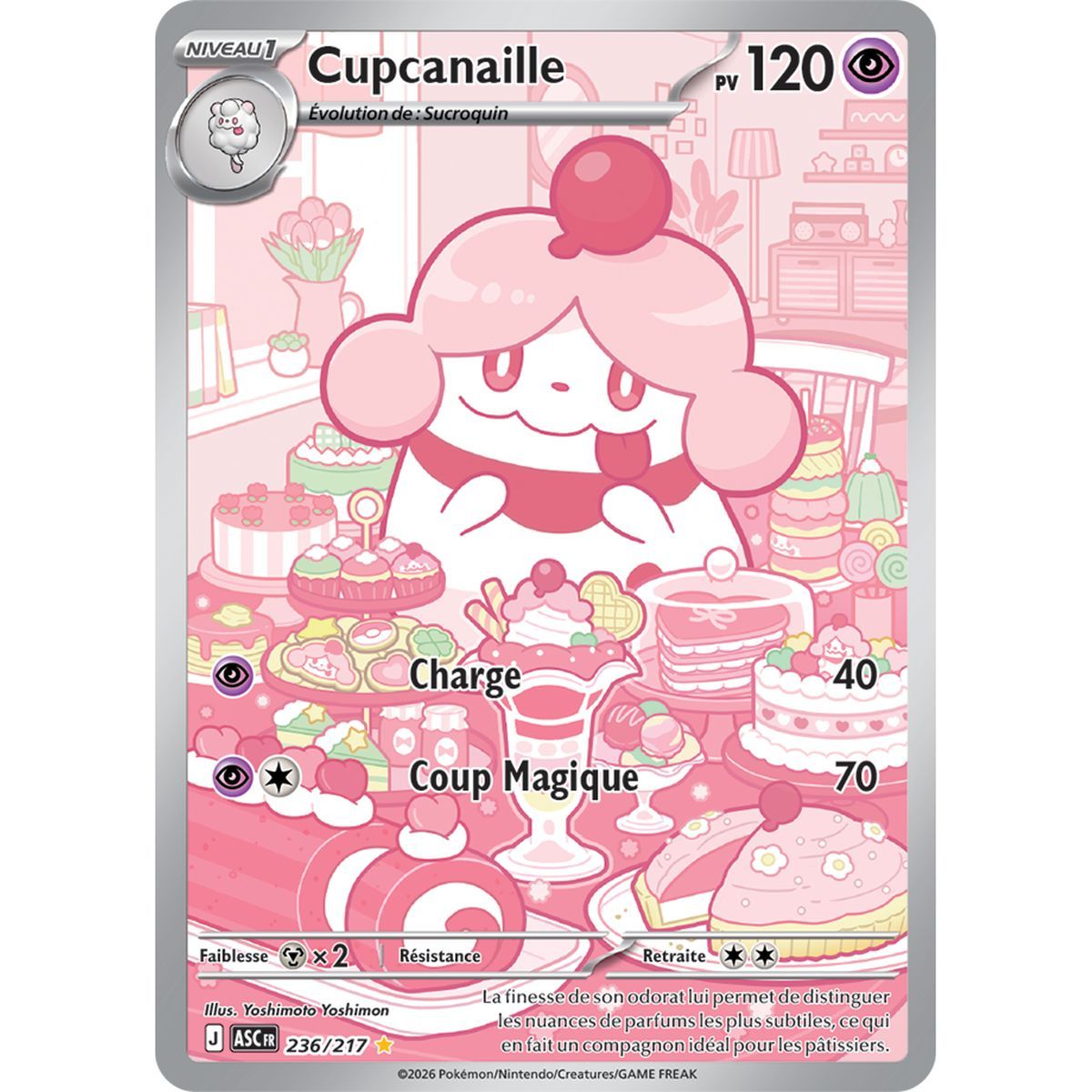 Cupcanaille – Seltene Illustration 236/217 – ME02.5 – Pokémon – Mega-Entwicklung: Transzendente Helden