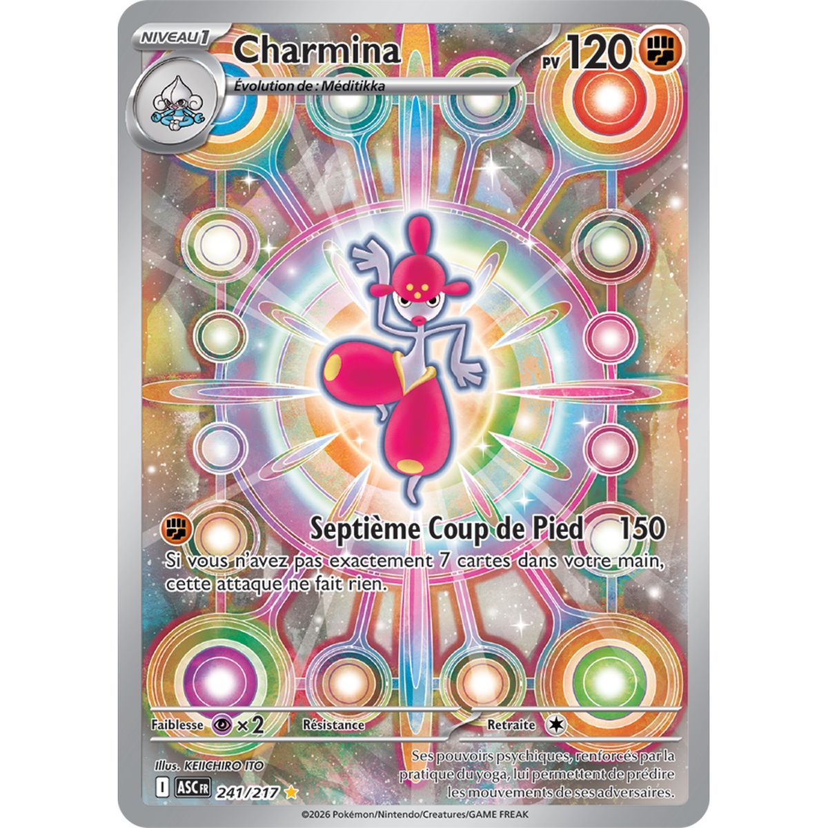 Charmina – Seltene Illustration 241/217 – ME02.5 – Pokémon – Mega-Entwicklung: Transzendente Helden