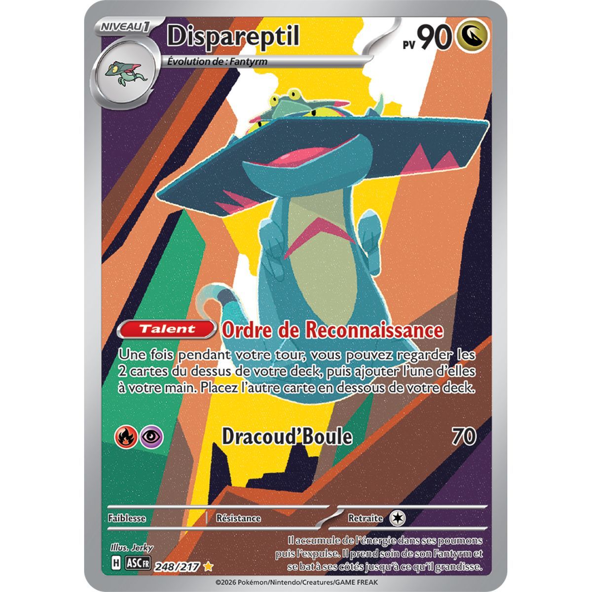 Dispareptil – Seltene Illustration 248/217 – ME02.5 – Pokémon – Mega-Entwicklung: Transzendente Helden