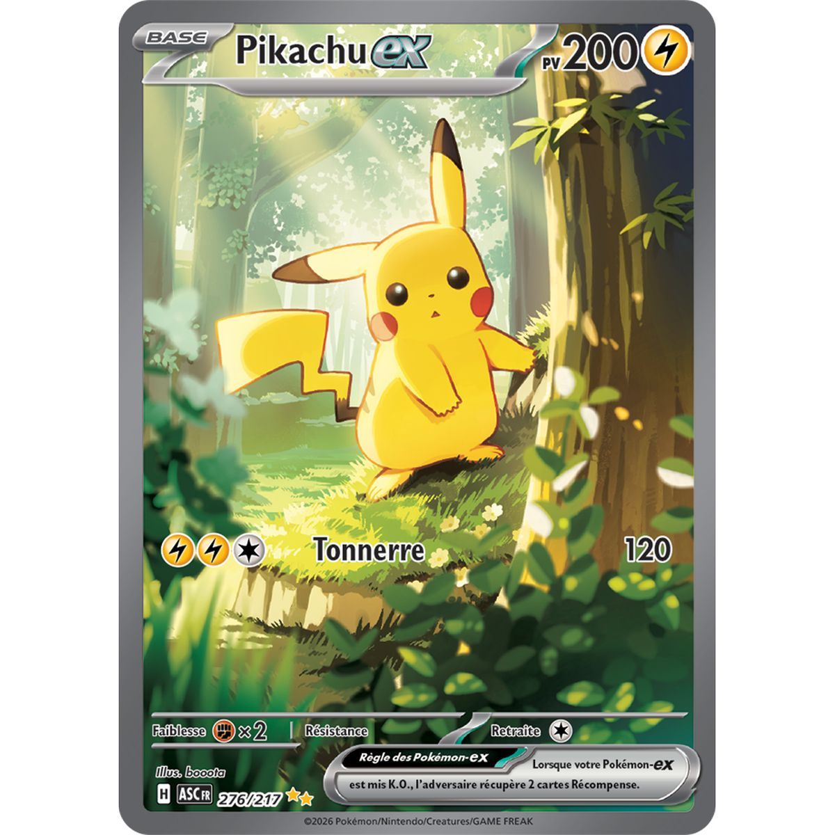 Pikachu EX – Seltene Spezialillustration 276/217 – ME02.5 – Pokémon – Mega-Entwicklung: Transzendente Helden