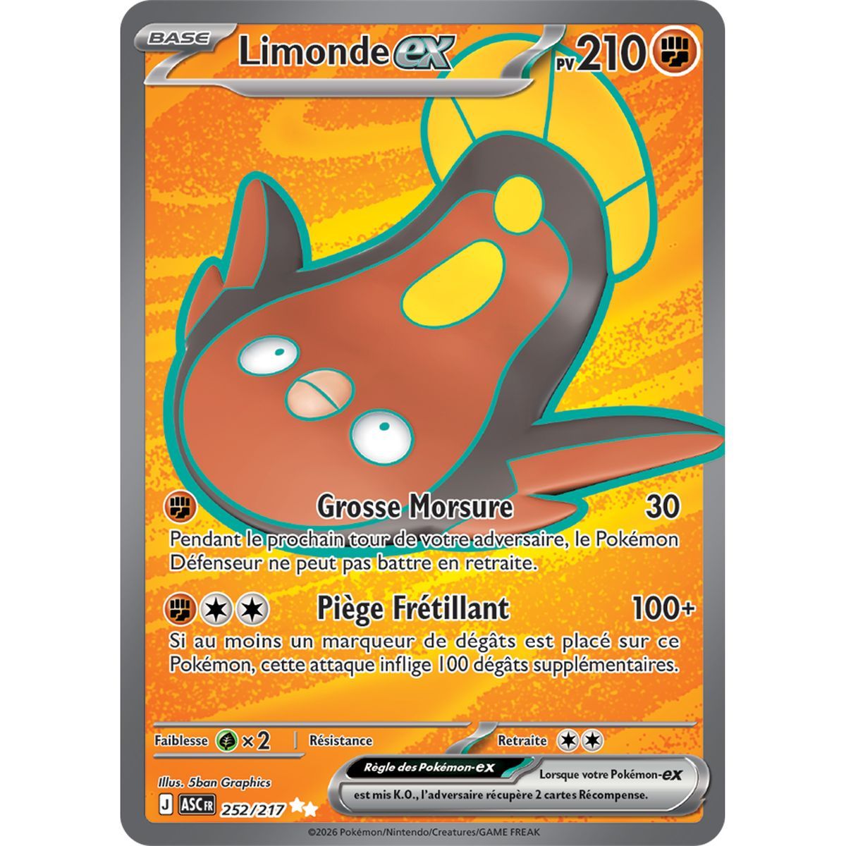 Limonde EX - Ultra Rare 252/217 - ME02.5 - Pokémon - Mega Evolution Transcendent Heroes