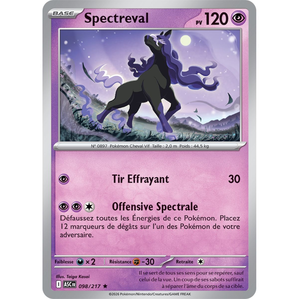 Spectreval - Holo Rare 98/217 - ME02.5 - Pokémon - Mega Evolution Transcendent Heroes