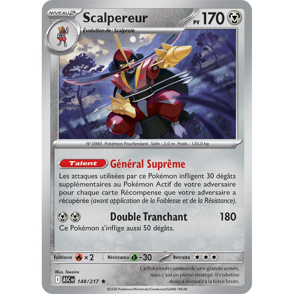 Scalpereur - Holo Rare 148/217 - ME02.5 - Pokémon - Mega Evolution Transcendent Heroes