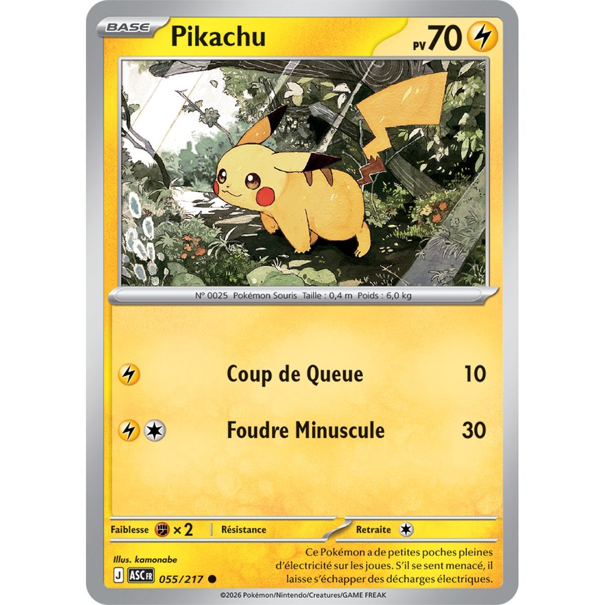 Pikachu - Umgekehrter Pokéball 55/217 - ME02.5 - Pokémon - Mega-Entwicklung Transzendente Helden