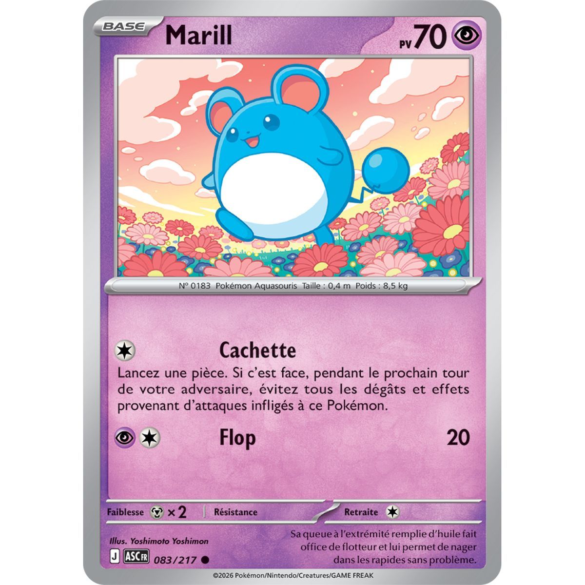 Marill - Umgekehrter Pokéball 83/217 - ME02.5 - Pokémon - Mega-Entwicklung Transzendente Helden