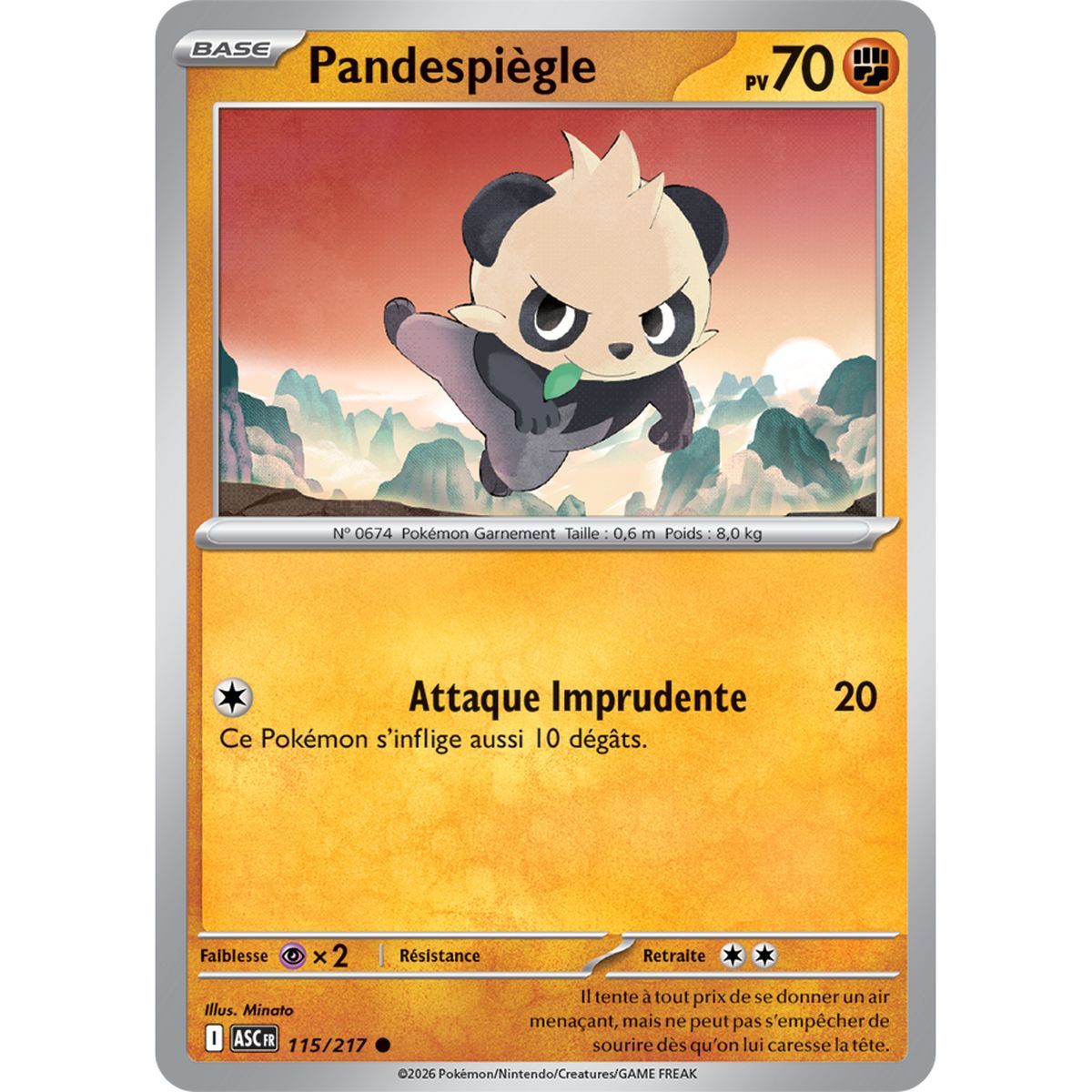 Pandespiègle - Reverse Pokéball 115/217 - ME02.5 - Pokémon - Mega Evolution Transcendent Heroes