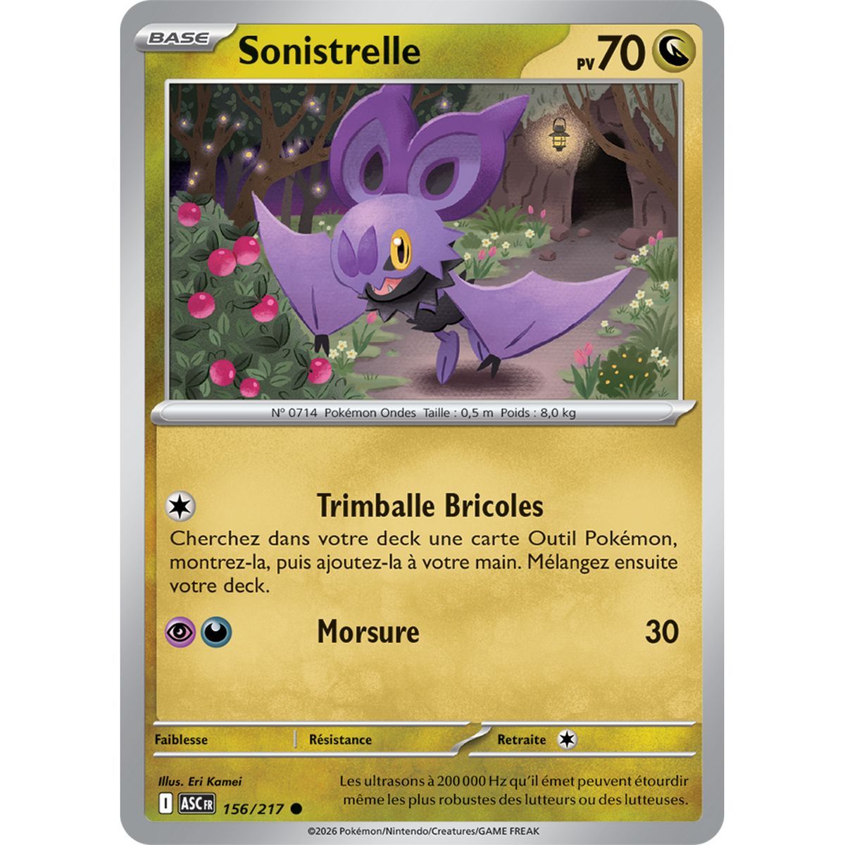 Noibat - Umgekehrter Pokéball 156/217 - ME02.5 - Pokémon - Mega-Entwicklung Transzendente Helden