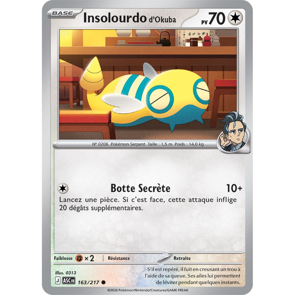 Okubas Dunsparce – Umgekehrter Pokéball 163/217 – ME02.5 – Pokémon – Mega-Entwicklung: Transzendente Helden