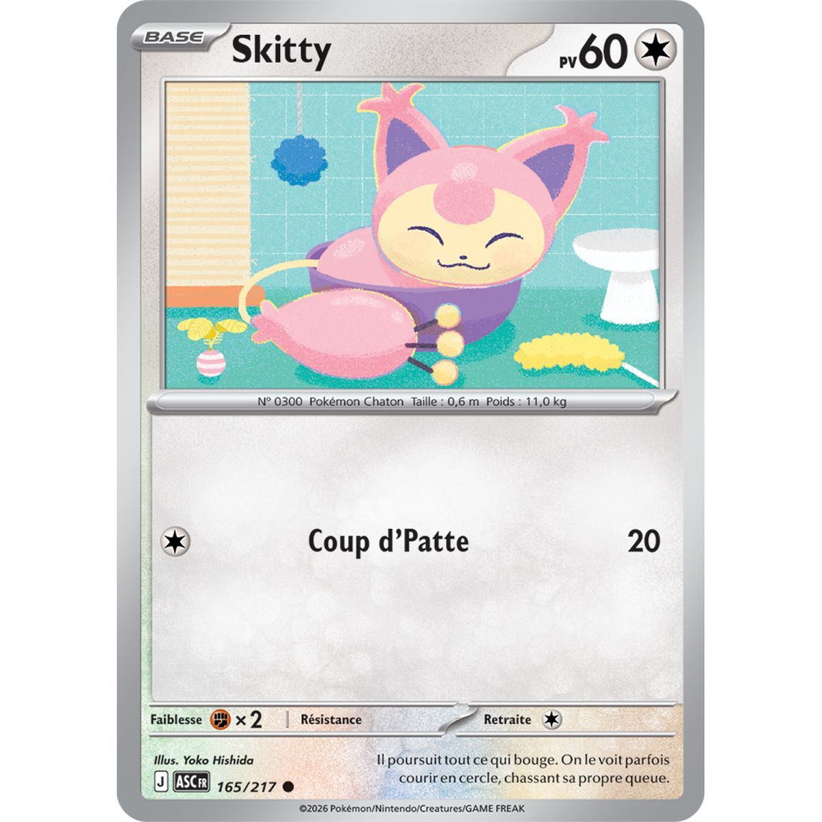 Skitty - Umgekehrter Pokéball 165/217 - ME02.5 - Pokémon - Mega-Entwicklung Transzendente Helden