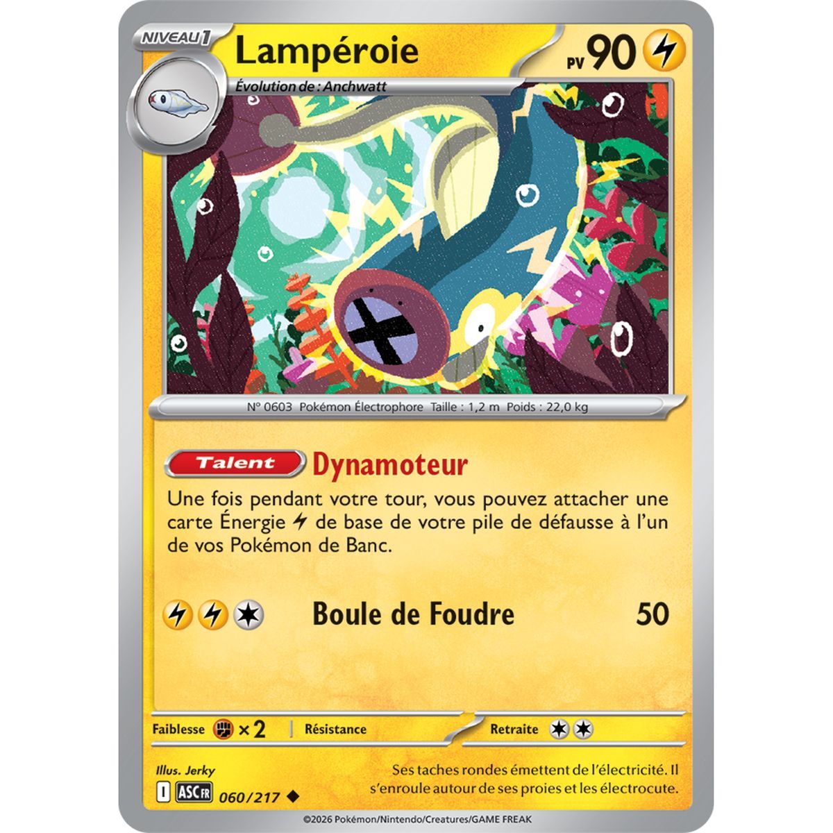 Lamprey - Reverse Pokéball 60/217 - ME02.5 - Pokémon - Mega Evolution Transcendent Heroes