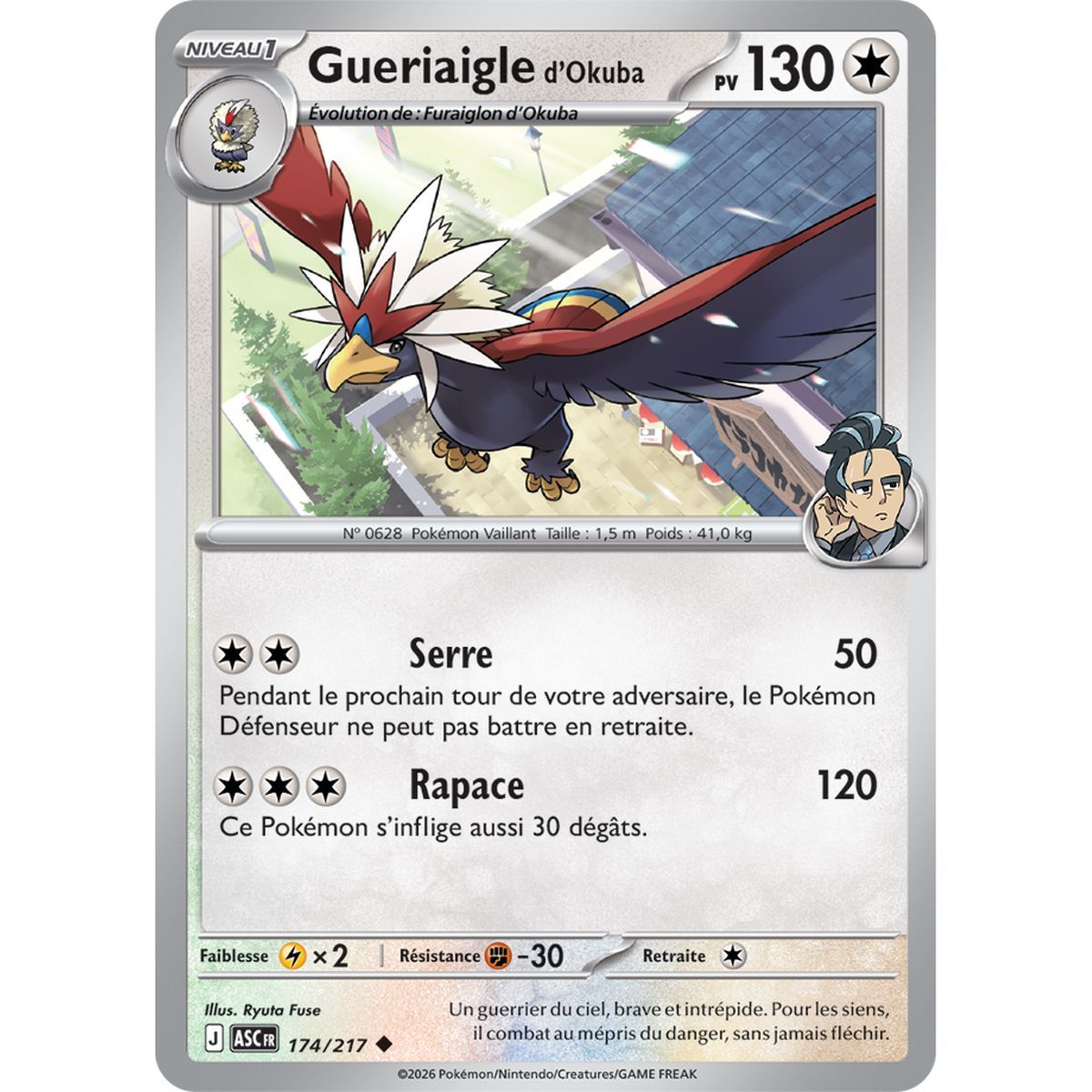 Okubas Braviary - Umgekehrter Pokéball 174/217 - ME02.5 - Pokémon - Mega-Entwicklung Transzendente Helden