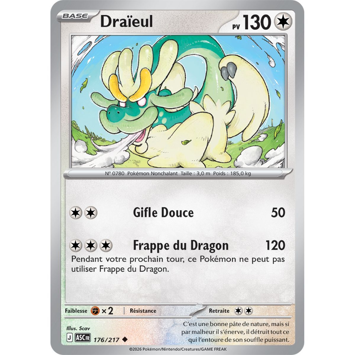 Drampa - Umgekehrter Pokéball 176/217 - ME02.5 - Pokémon - Mega-Entwicklung Transzendente Helden