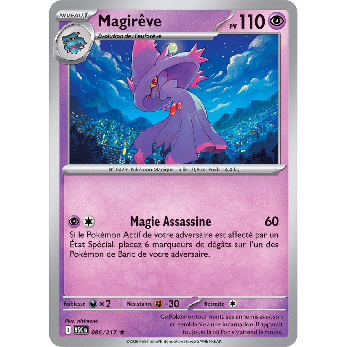 Magirêve - Reverse Pokéball 86/217 - ME02.5 - Pokémon - Mega Evolution Transcendent Heroes