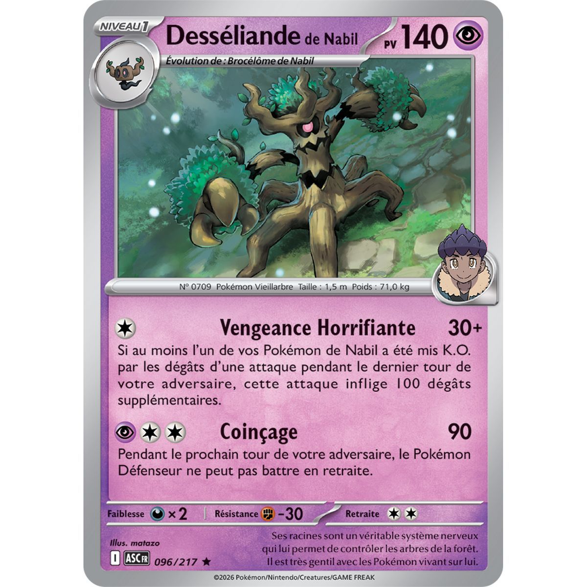 Trevenant von Nabil - Umgekehrter Pokéball 96/217 - ME02.5 - Pokémon - Mega-Entwicklung Transzendente Helden