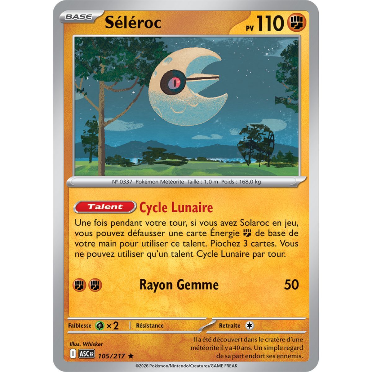 Lunatone - Umgekehrter Pokéball 105/217 - ME02.5 - Pokémon - Mega-Entwicklung Transzendente Helden