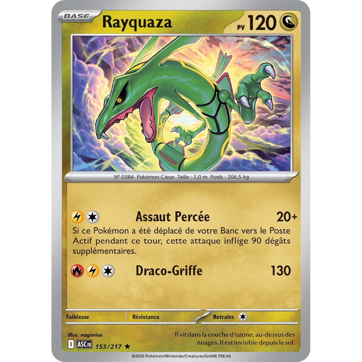 Rayquaza - Umgekehrter Pokéball 153/217 - ME02.5 - Pokémon - Mega-Entwicklung Transzendente Helden
