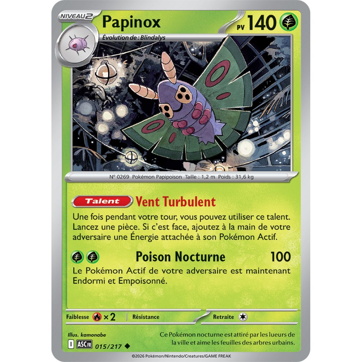 Papinox – Ungewöhnlich 15/217 – ME02.5 – Pokémon – Mega-Entwicklung: Transzendente Helden