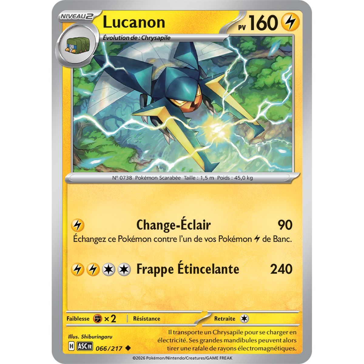 Lucanon – Ungewöhnlich 66/217 – ME02.5 – Pokémon – Mega-Entwicklung Transzendente Helden