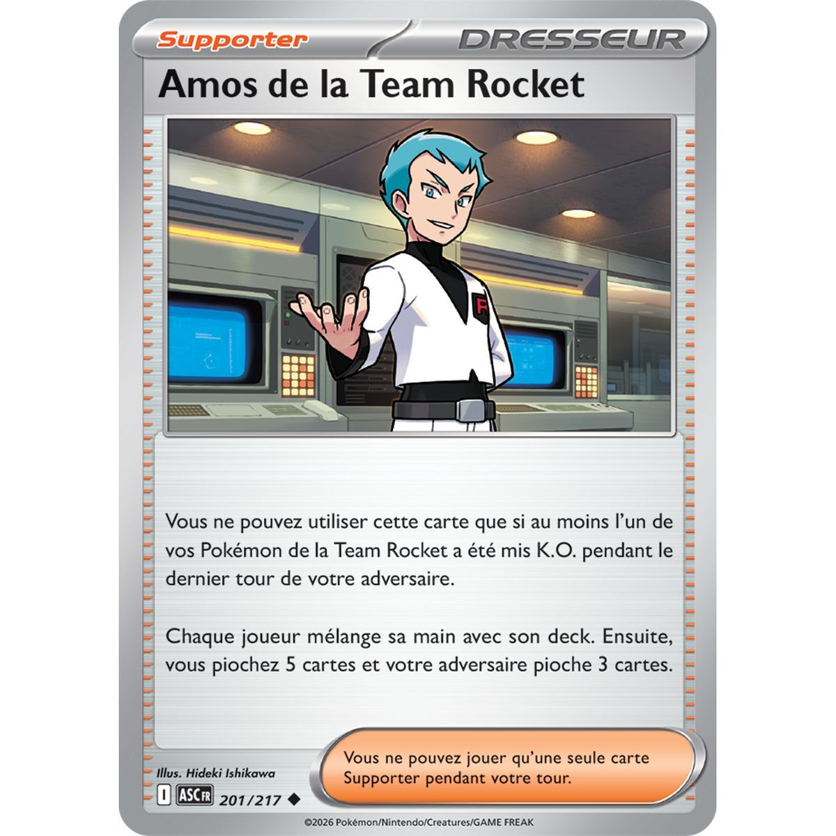 Amos von Team Rocket – Ungewöhnlich 201/217 – ME02.5 – Pokémon – Mega-Entwicklung: Transzendente Helden