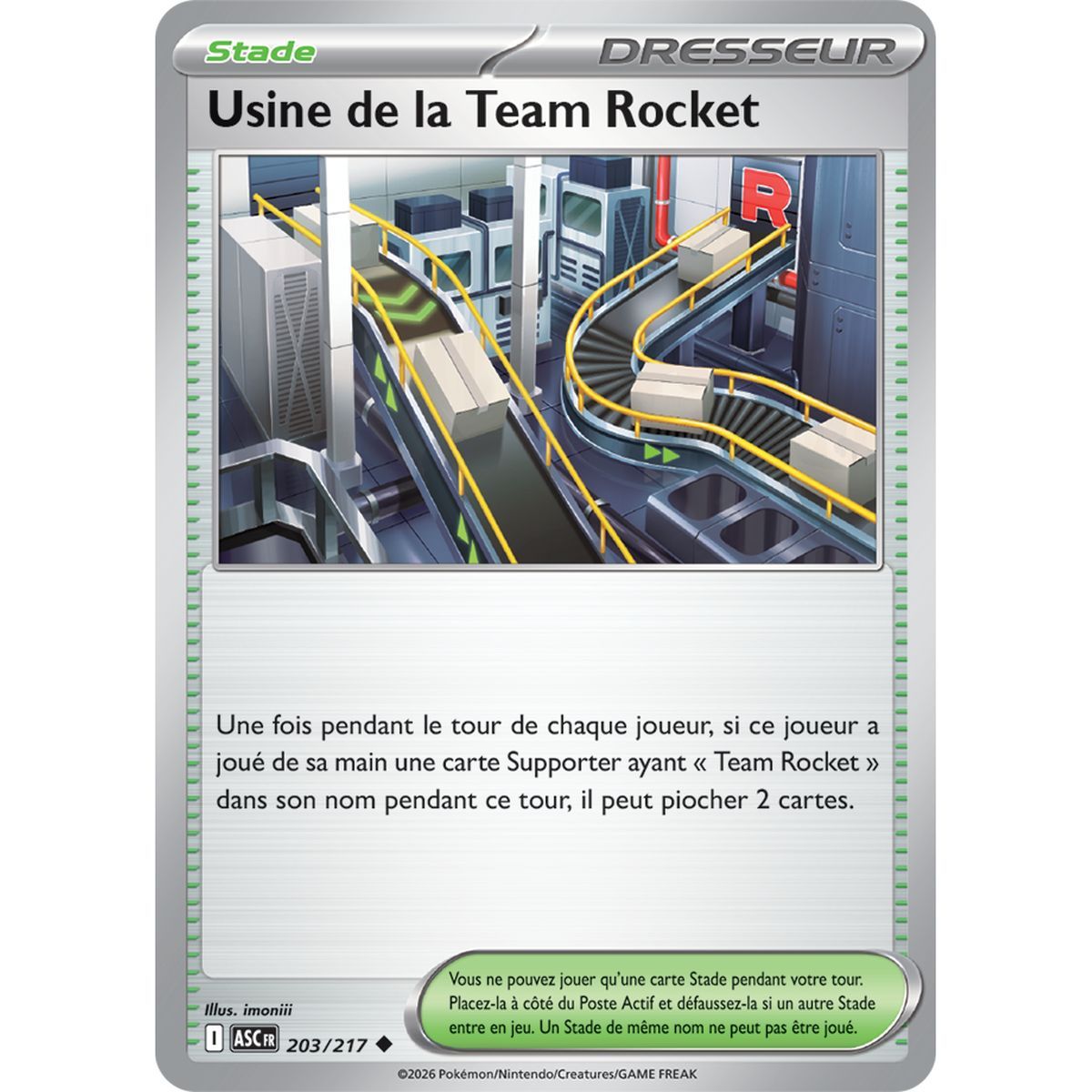 Team Rocket Fabrik – Ungewöhnlich 203/217 – ME02.5 – Pokémon – Mega-Entwicklung Transzendente Helden