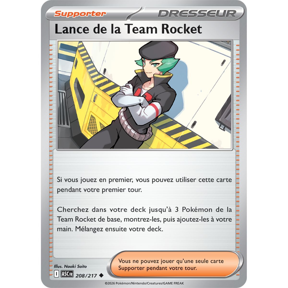 Team Rocket Lance – Ungewöhnlich 208/217 – ME02.5 – Pokémon – Mega-Entwicklung Transzendente Helden