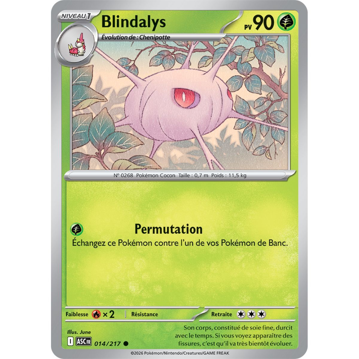 Blindalys – Häufig 14/217 – ME02.5 – Pokémon – Mega-Entwicklung: Transzendente Helden