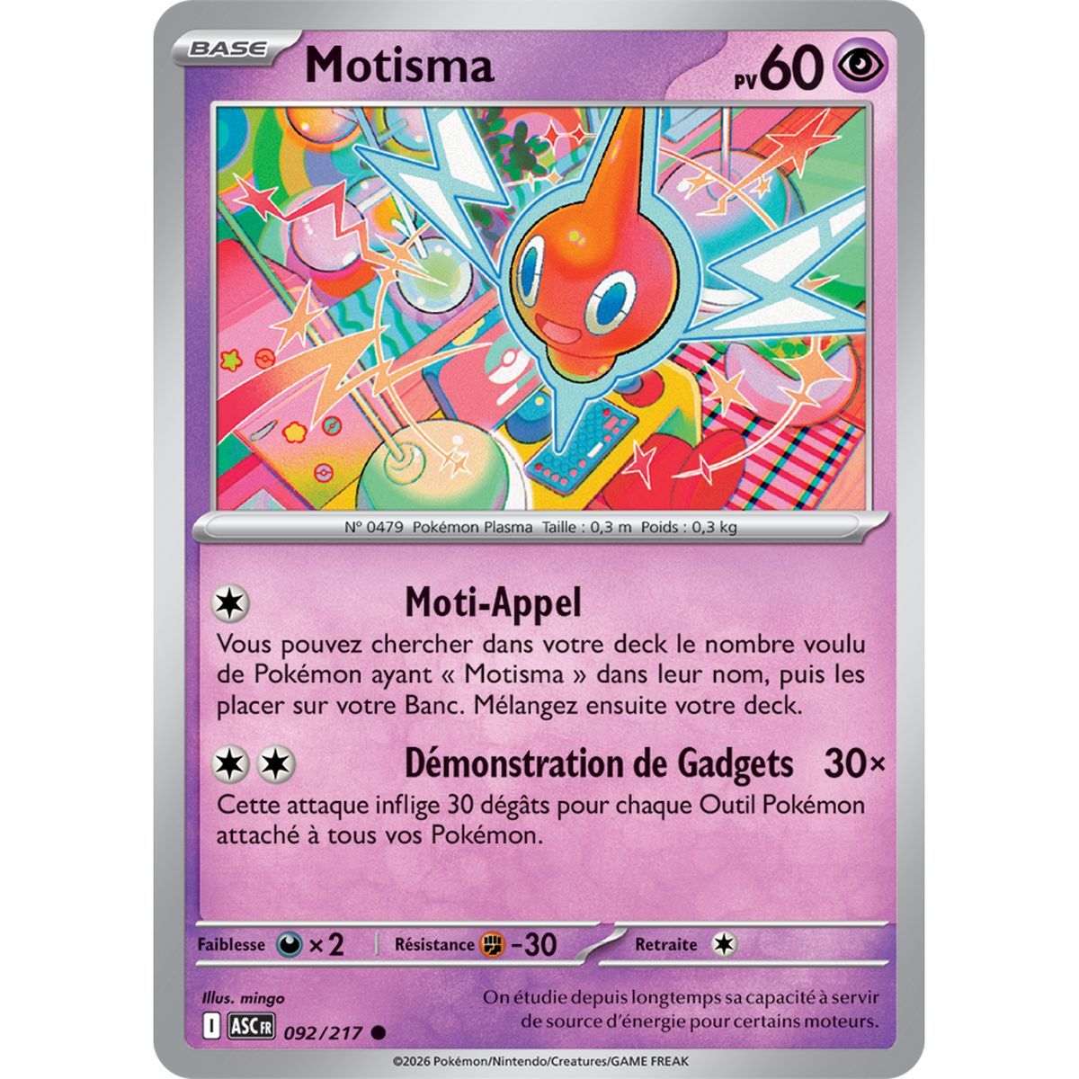 Rotom – Häufig 92/217 – ME02.5 – Pokémon – Mega-Entwicklung Transzendente Helden