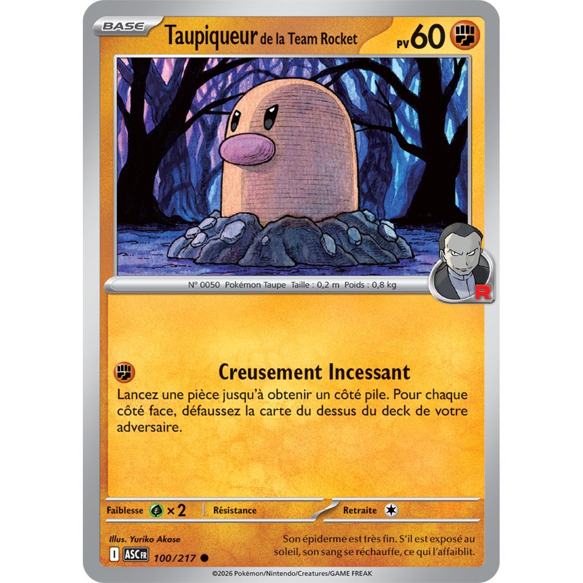 Team Rocket Diglett – Häufig 100/217 – ME02.5 – Pokémon – Mega-Entwicklung Transzendente Helden