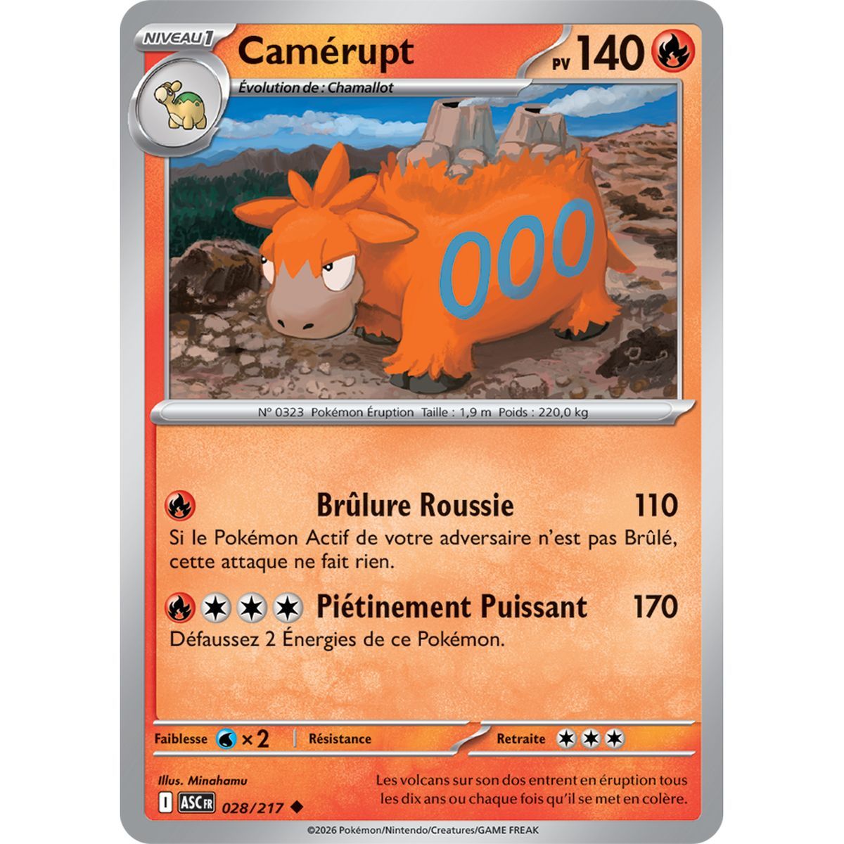 Camerupt - Reverse 28/217 - ME02.5 - Pokémon - Mega Evolution Transcendent Heroes