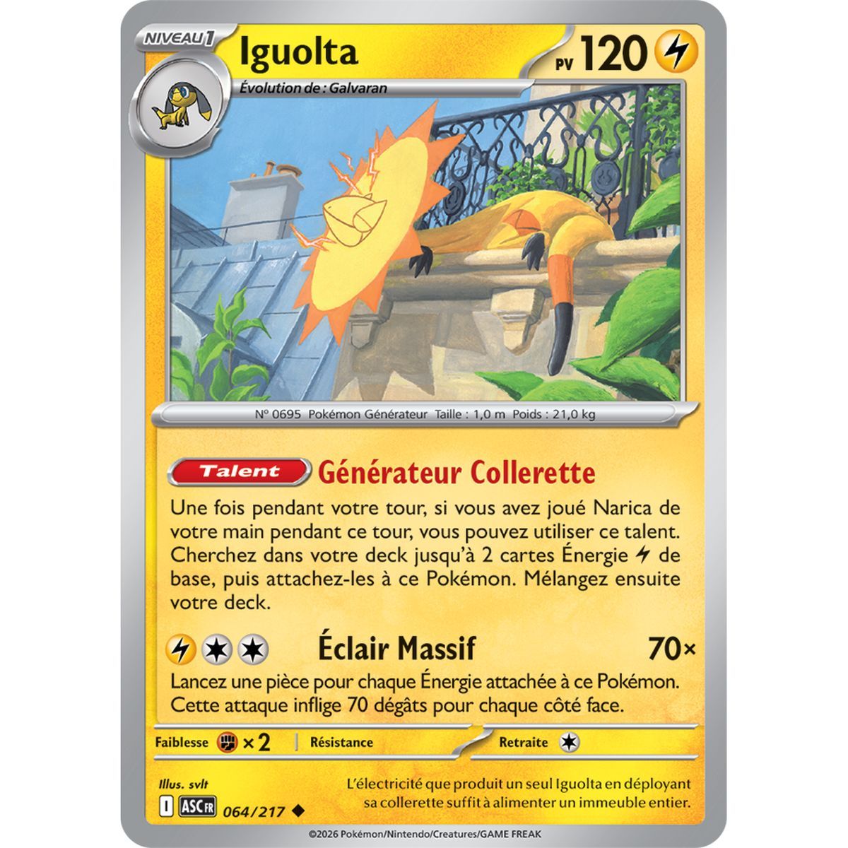 Iguolta - Reverse 64/217 - ME02.5 - Pokémon - Mega Evolution Transcendent Heroes