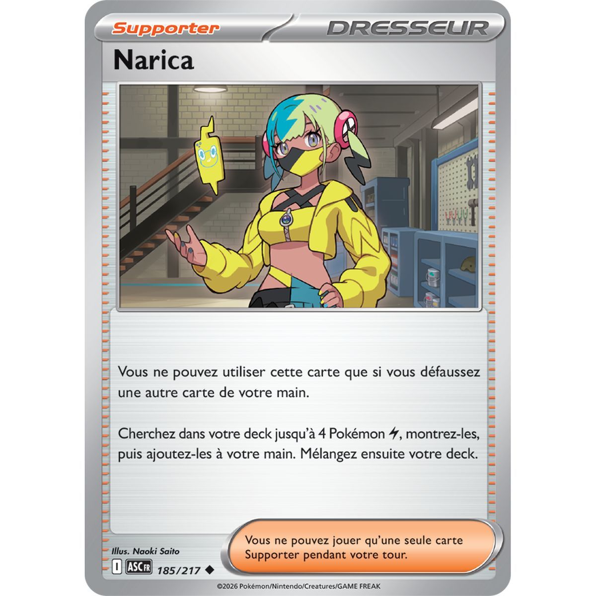 Narica - Reverse 185/217 - ME02.5 - Pokémon - Mega Evolution Transcendent Heroes